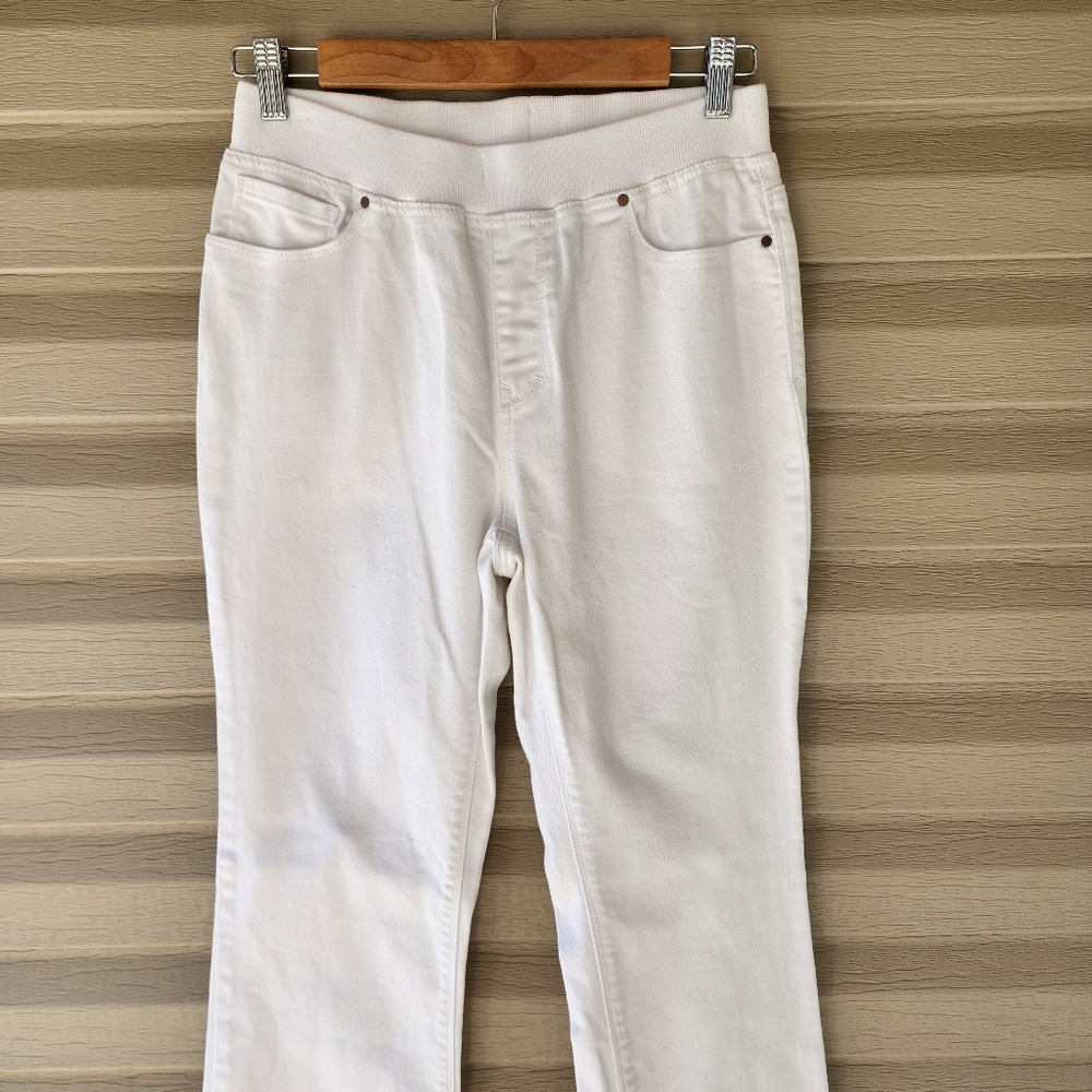 Boston Proper elastic waistband pull on jeans - Picture 2 of 10